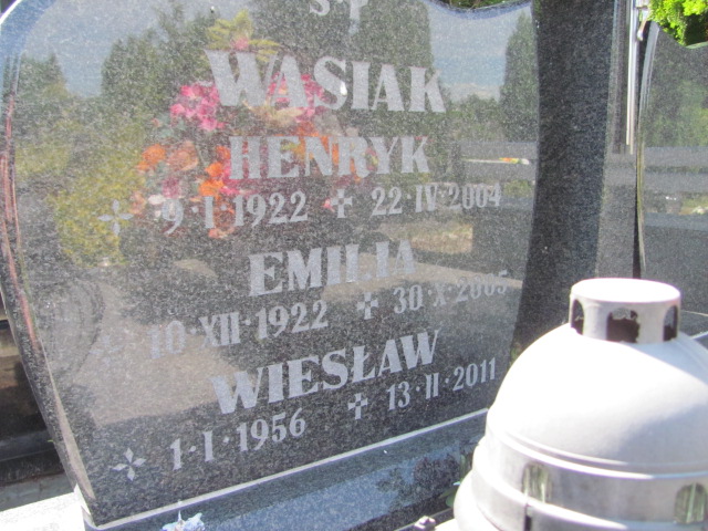 Emilia Wasiak 1922 Oława - Grobonet - Wyszukiwarka osób pochowanych
