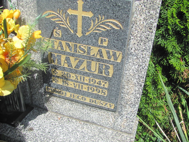 Stanisław Mazur 1947 Oława - Grobonet - Wyszukiwarka osób pochowanych