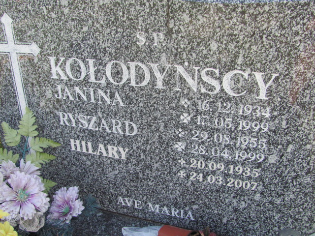 Janina Kołodyńska 1934 Oława - Grobonet - Wyszukiwarka osób pochowanych