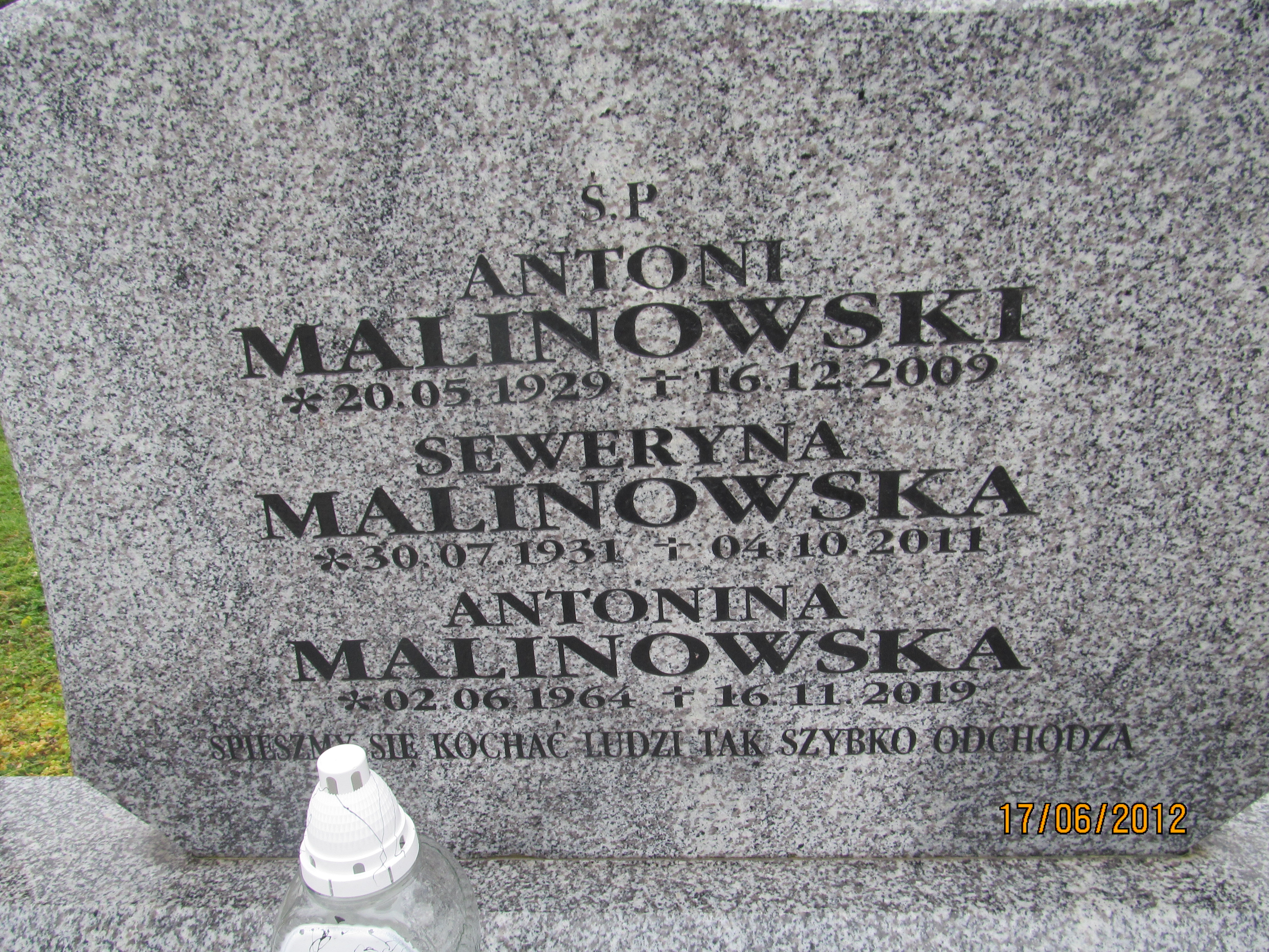 Antoni Malinowski 1930 Oława - Grobonet - Wyszukiwarka osób pochowanych