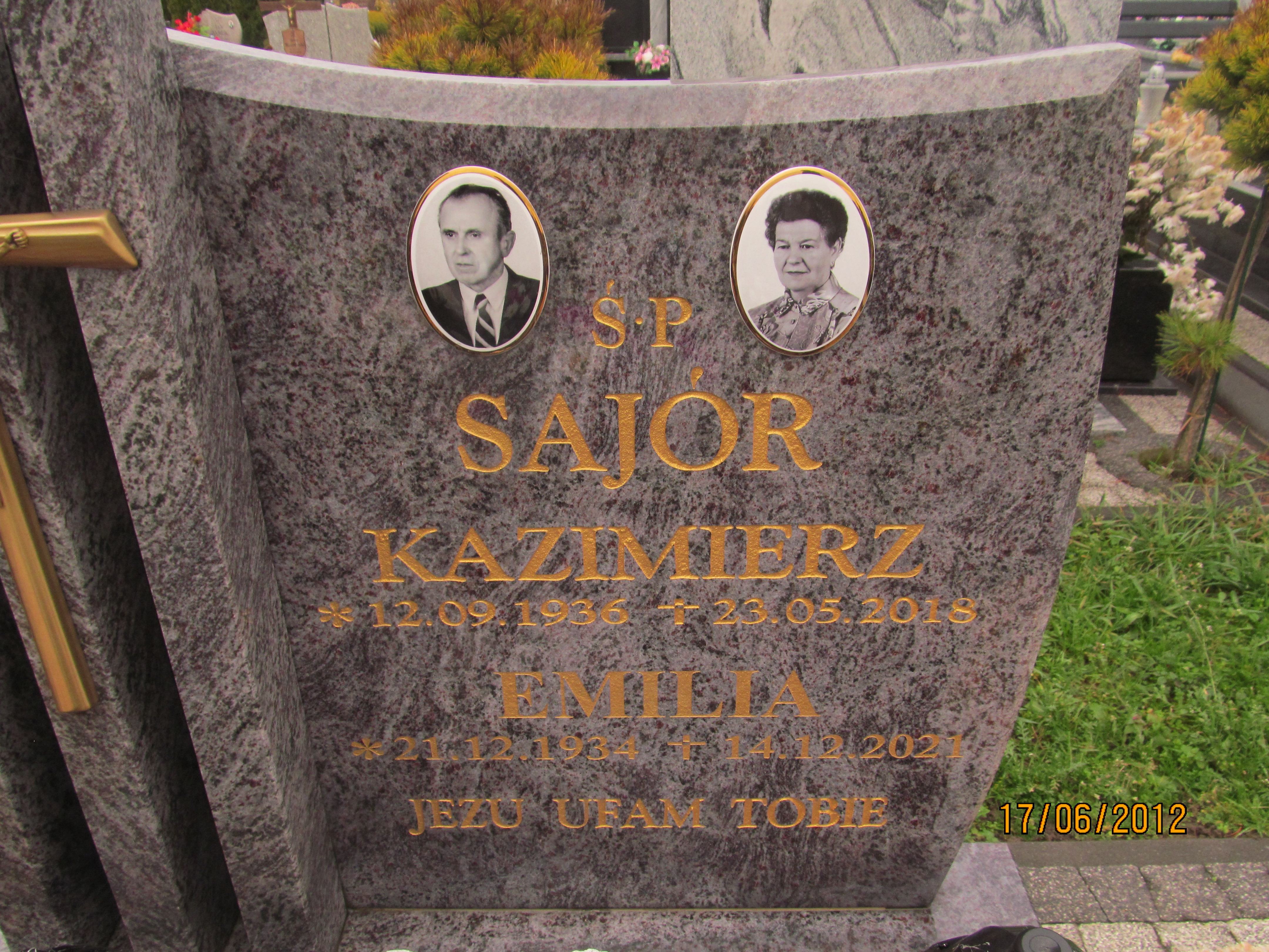 Emilia Sajór 1934 Oława - Grobonet - Wyszukiwarka osób pochowanych