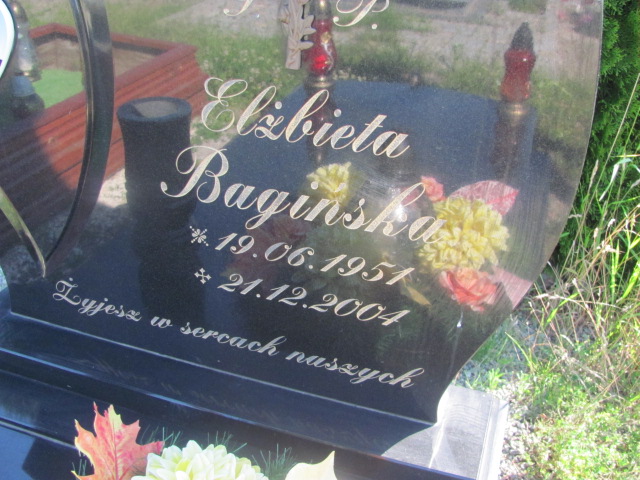 Elżbieta Bagińska 1951 Oława - Grobonet - Wyszukiwarka osób pochowanych